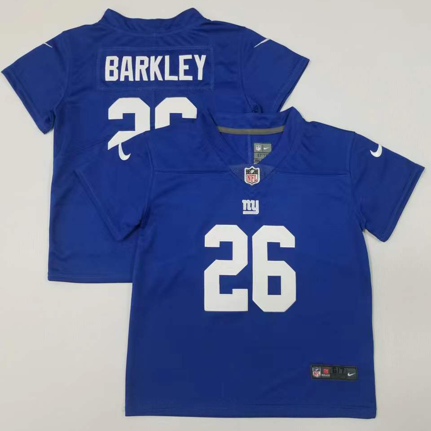 Toddler Nike New York Giants #26 Saquon Barkley Royal Blue Team Color Stitched NFL Vapor Untouchable Limited Jersey